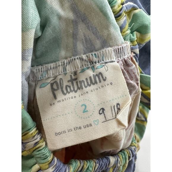 Matilda Jane Platinum Peasant Top Size 2 - Picture 3 of 3